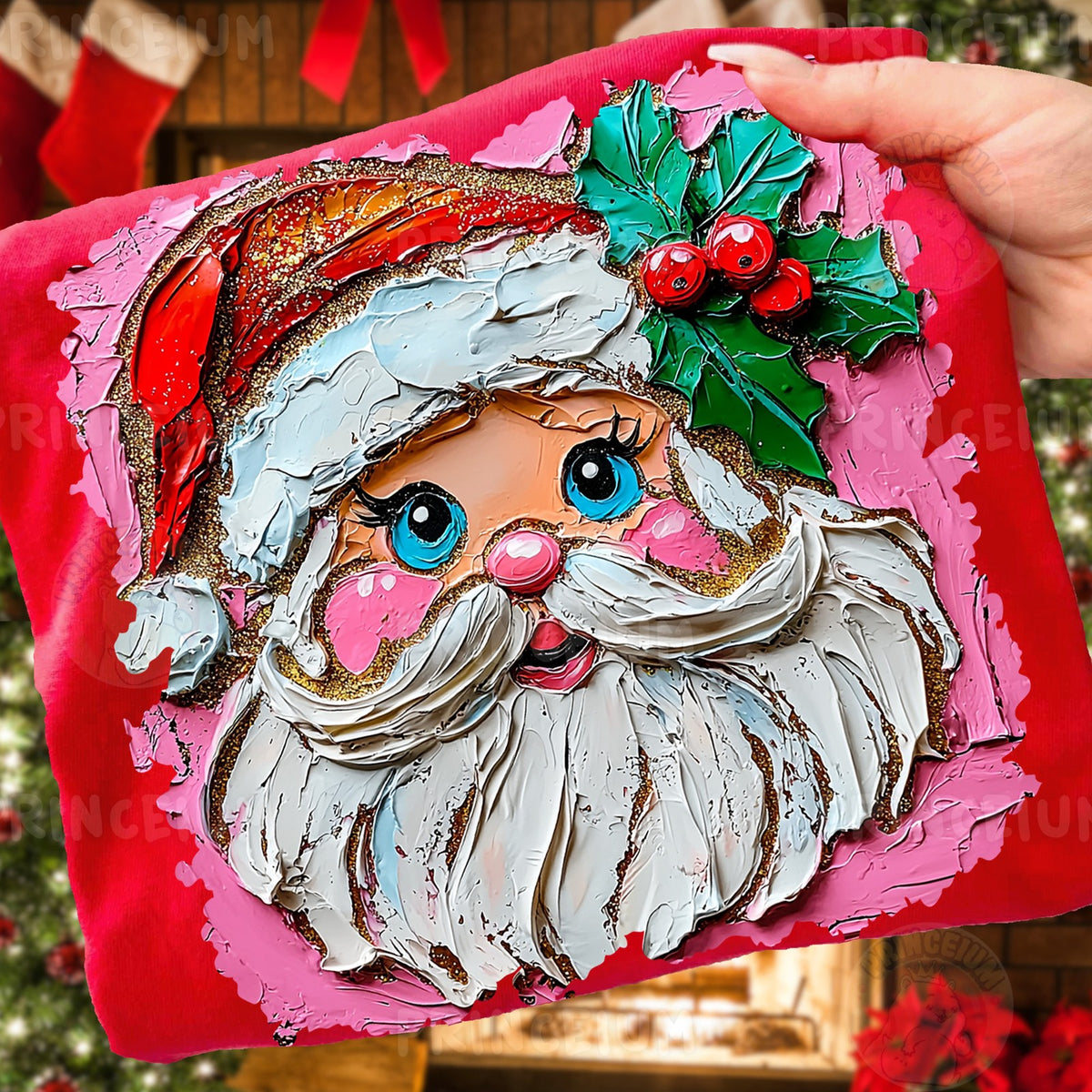 Painted Retro Santa