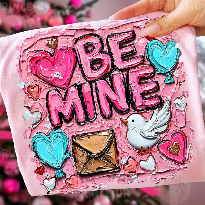 Be Mine Painted Valentine