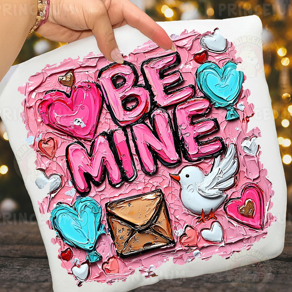 Be Mine Painted Valentine