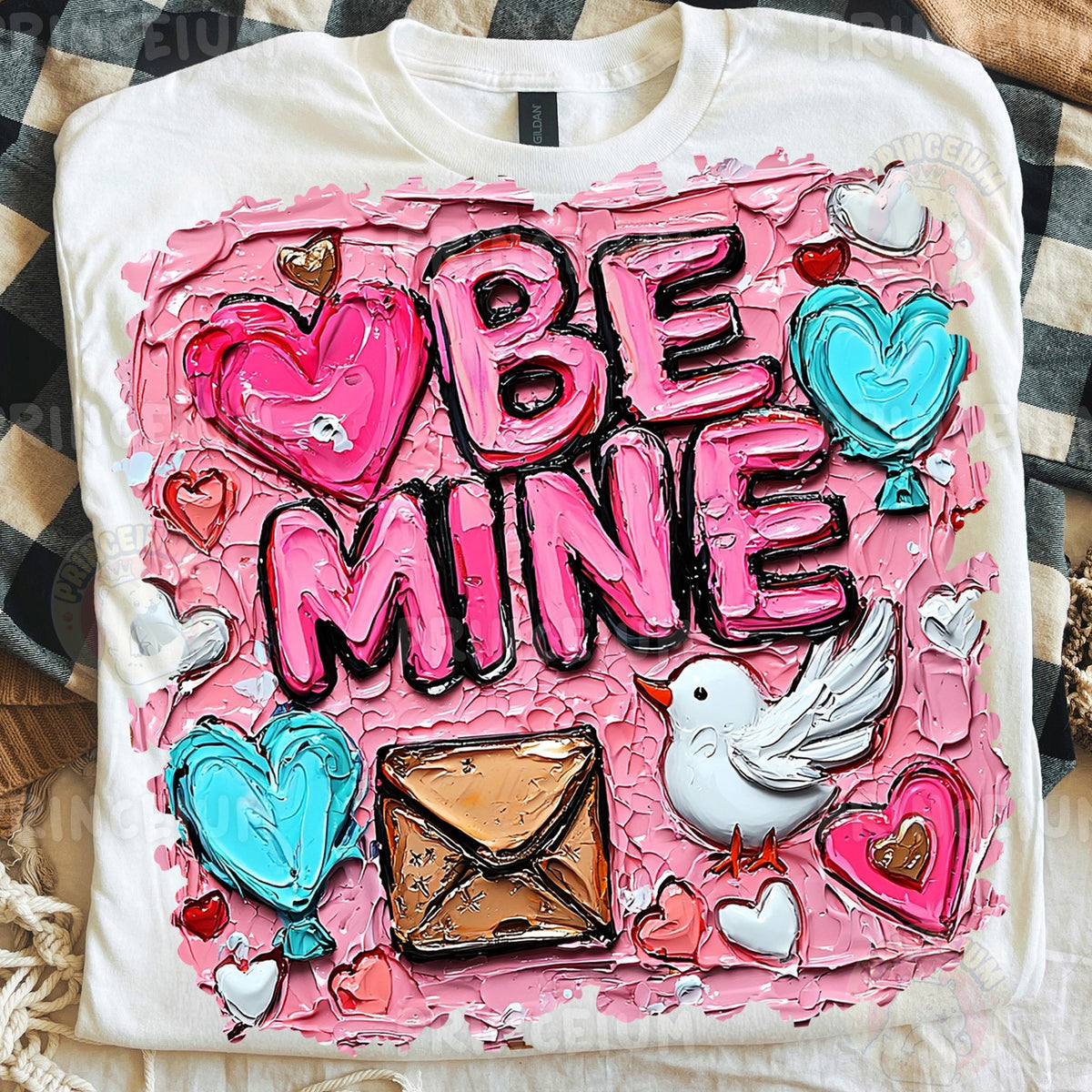 Be Mine Painted Valentine
