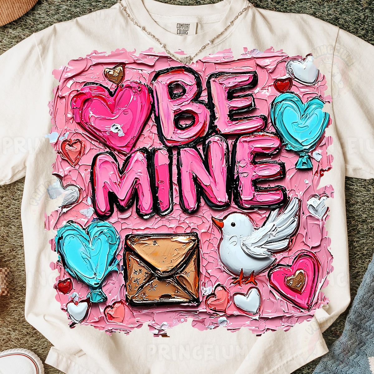 Be Mine Painted Valentine