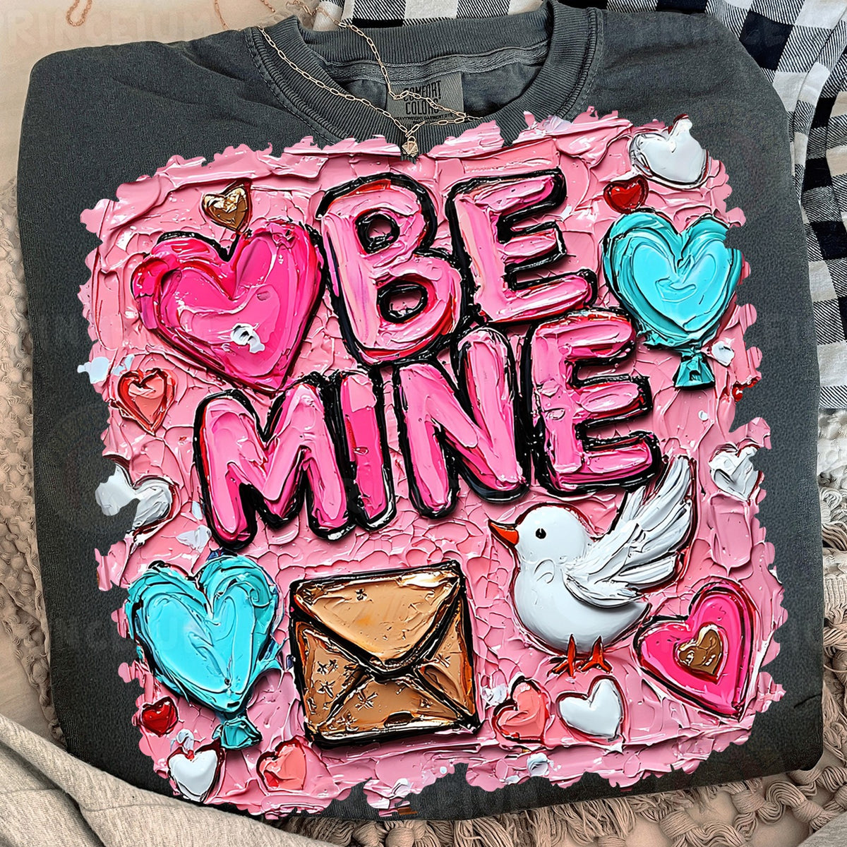 Be Mine Painted Valentine