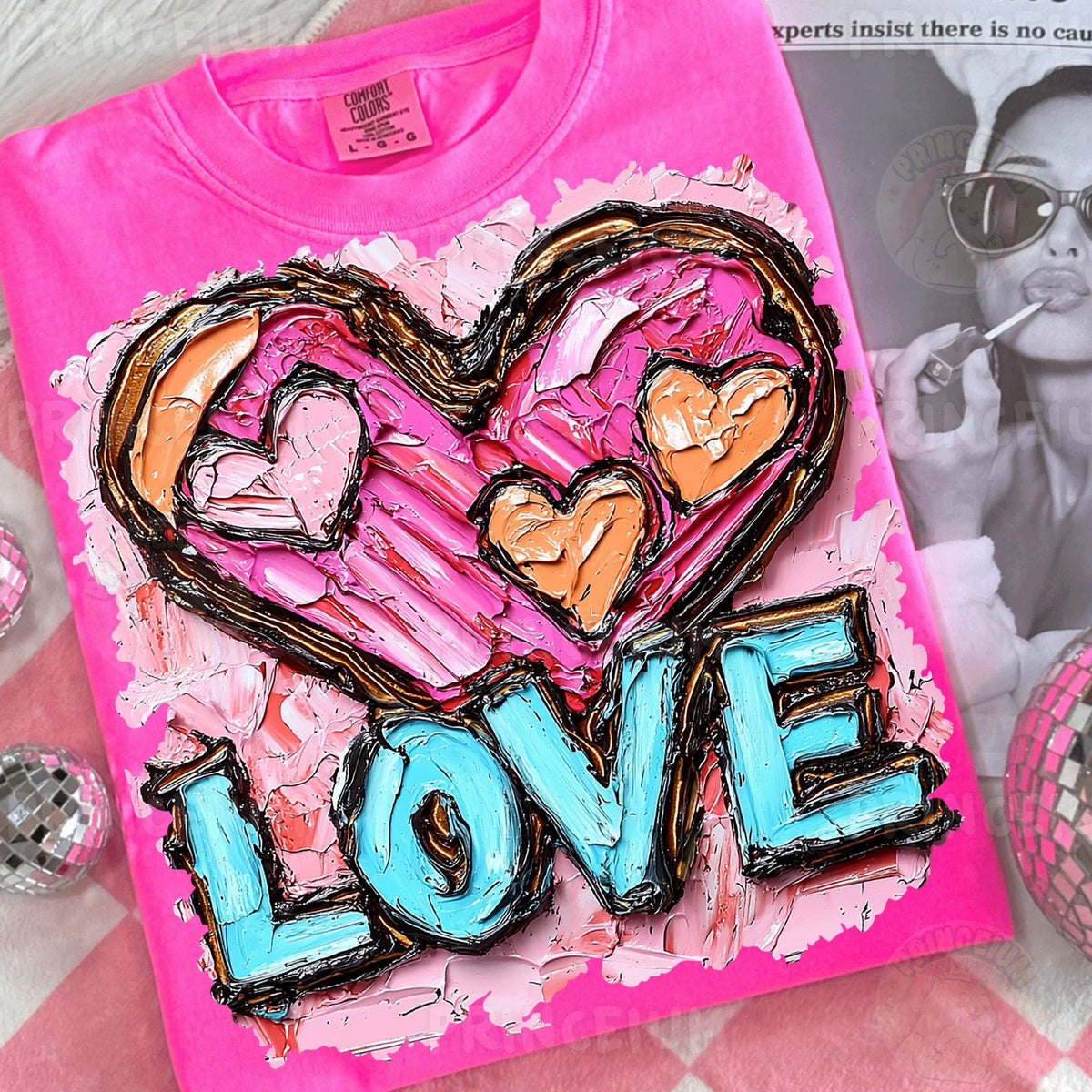 Painted Love Heart