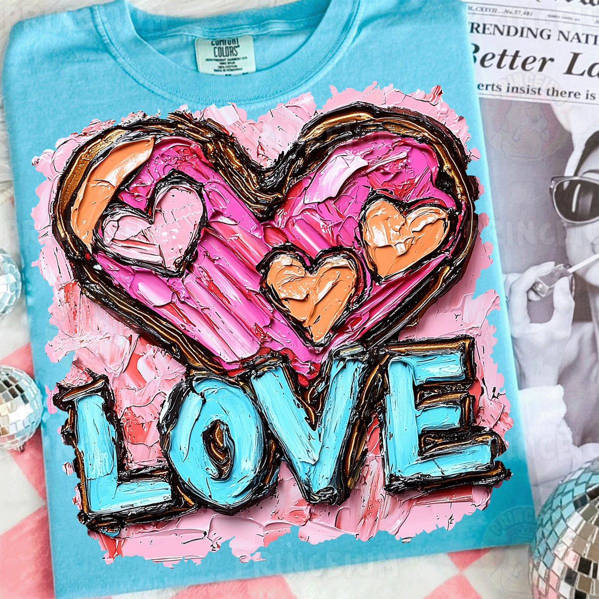 Painted Love Heart