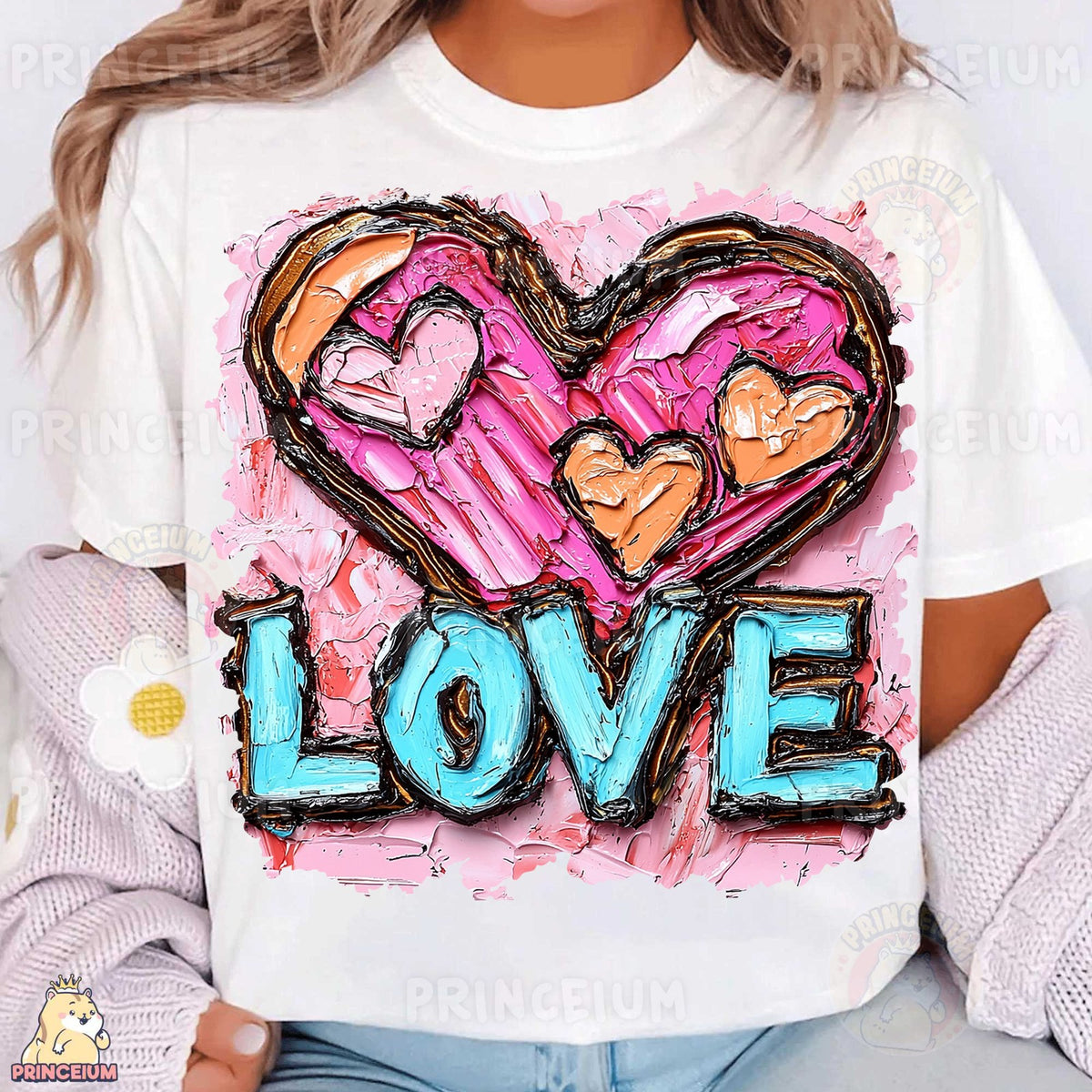 Painted Love Heart
