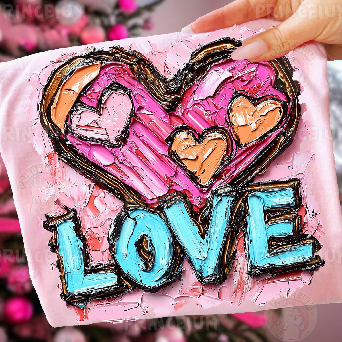 Painted Love Heart
