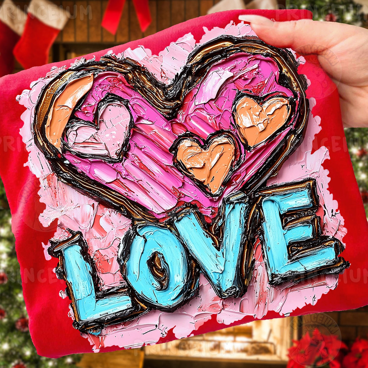 Painted Love Heart