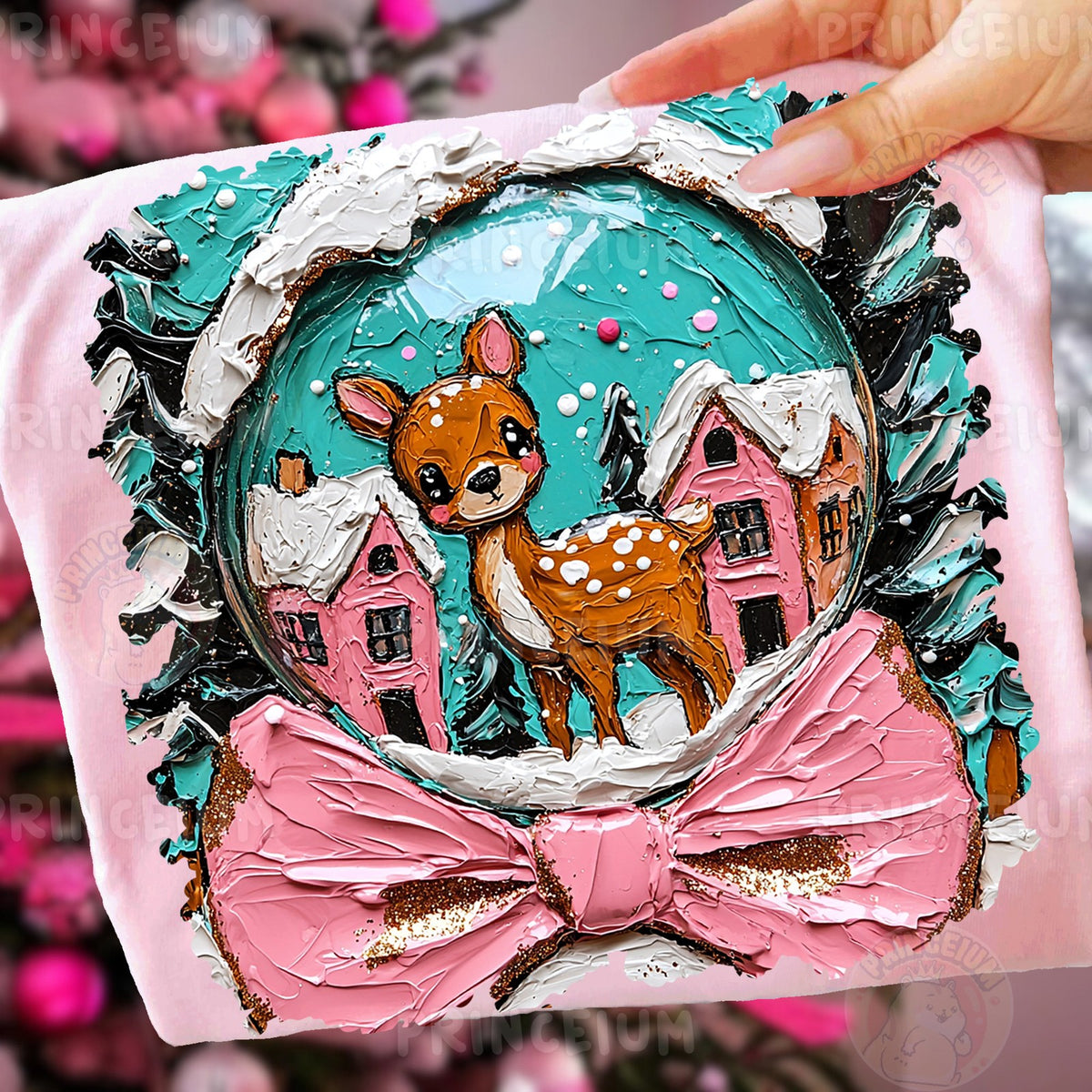 Winter Deer Snow Globe