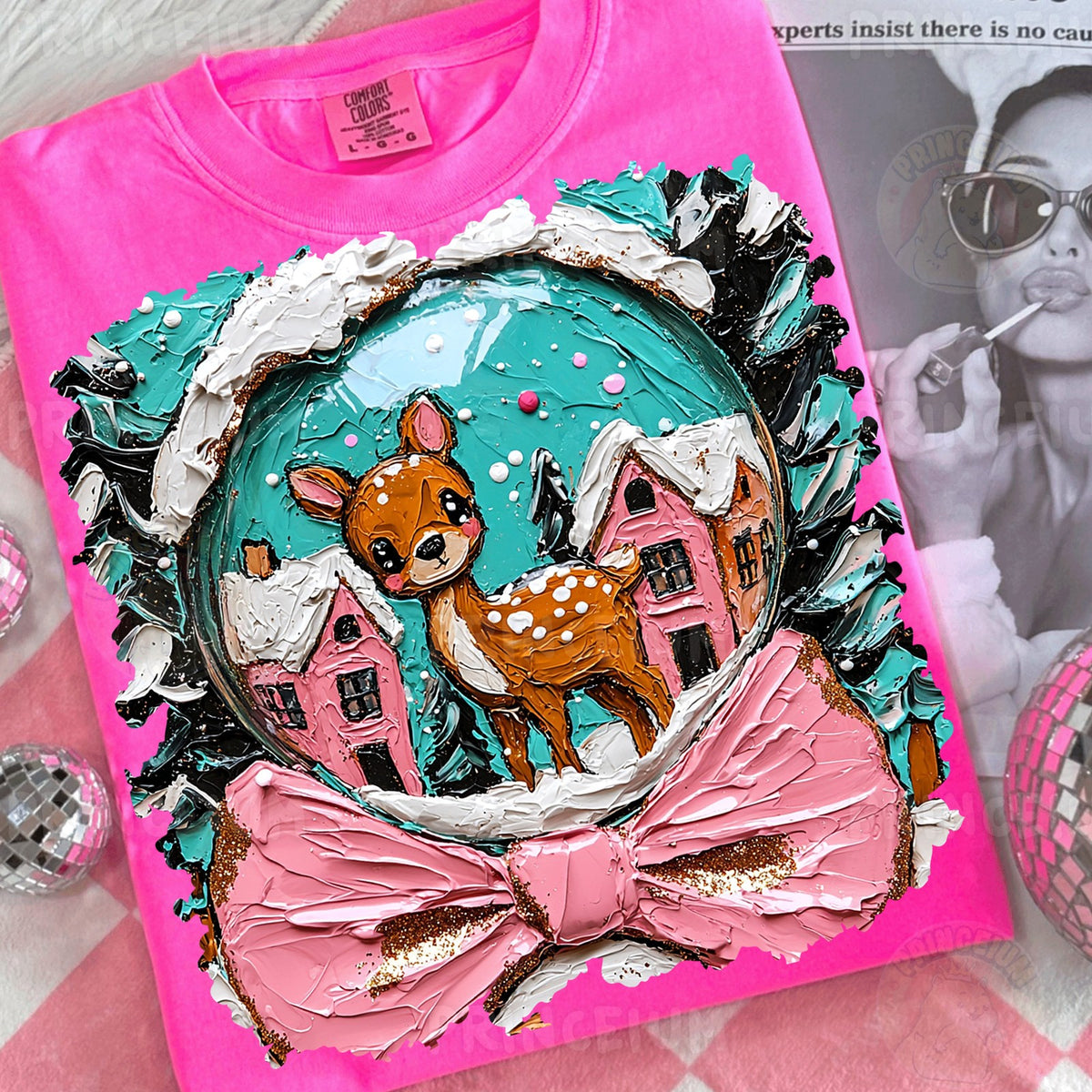 Winter Deer Snow Globe