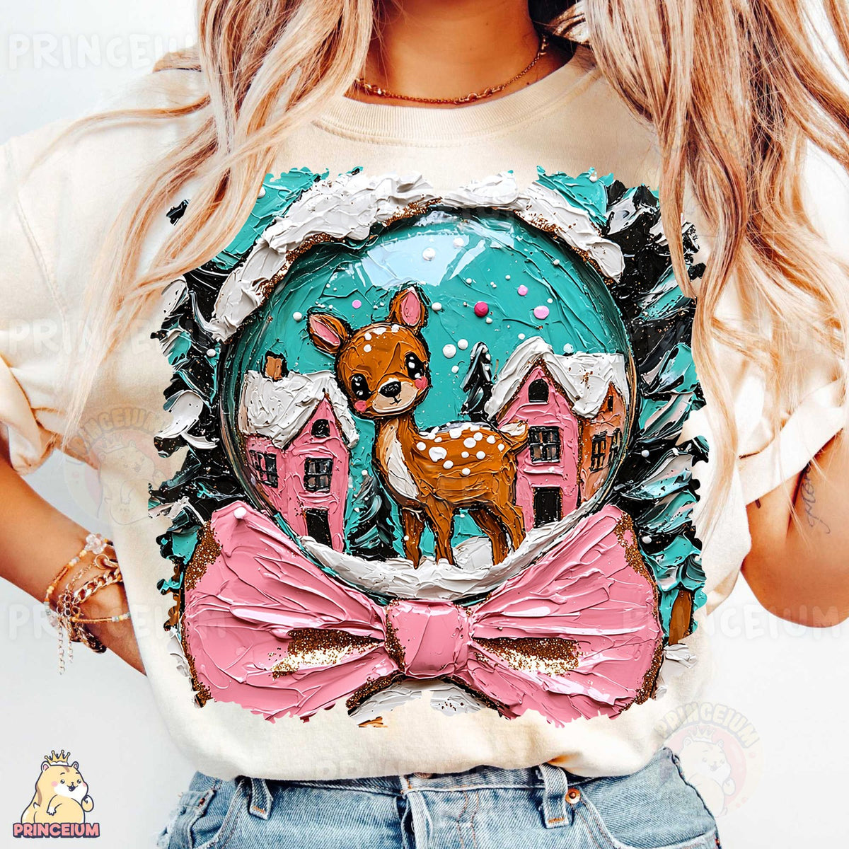 Winter Deer Snow Globe