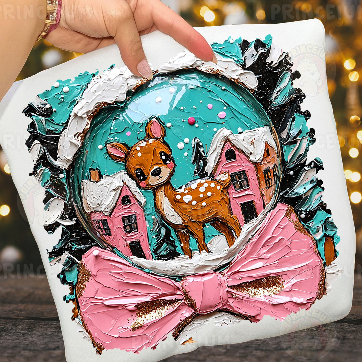 Winter Deer Snow Globe