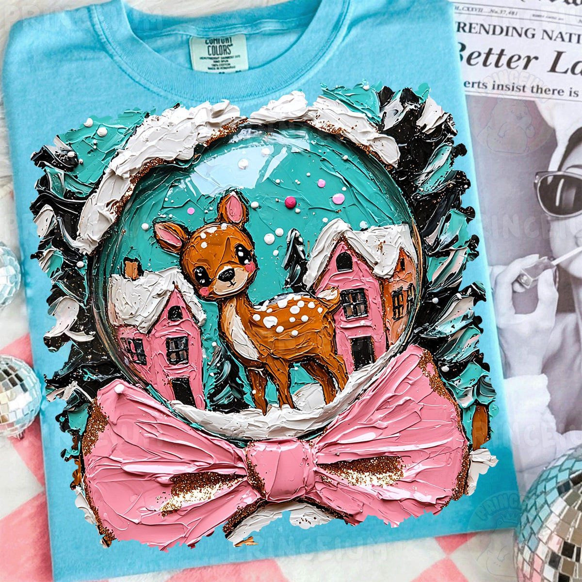 Winter Deer Snow Globe