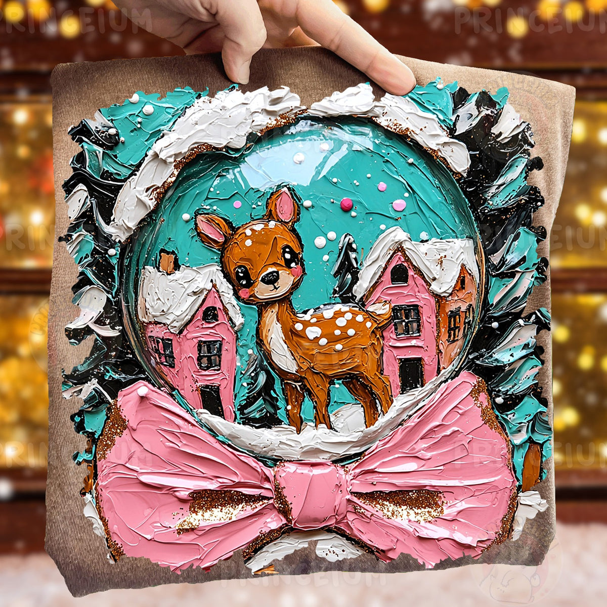 Winter Deer Snow Globe