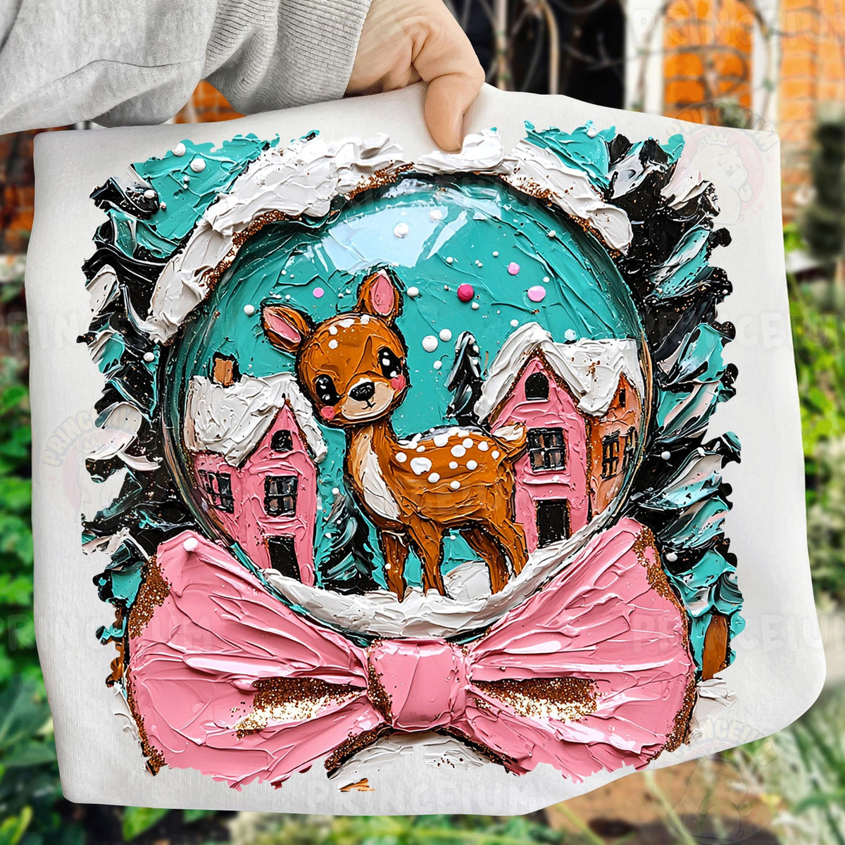 Winter Deer Snow Globe