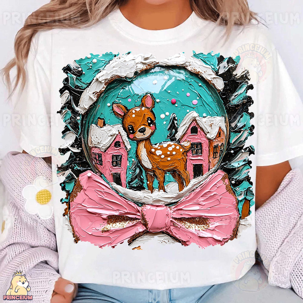 Winter Deer Snow Globe