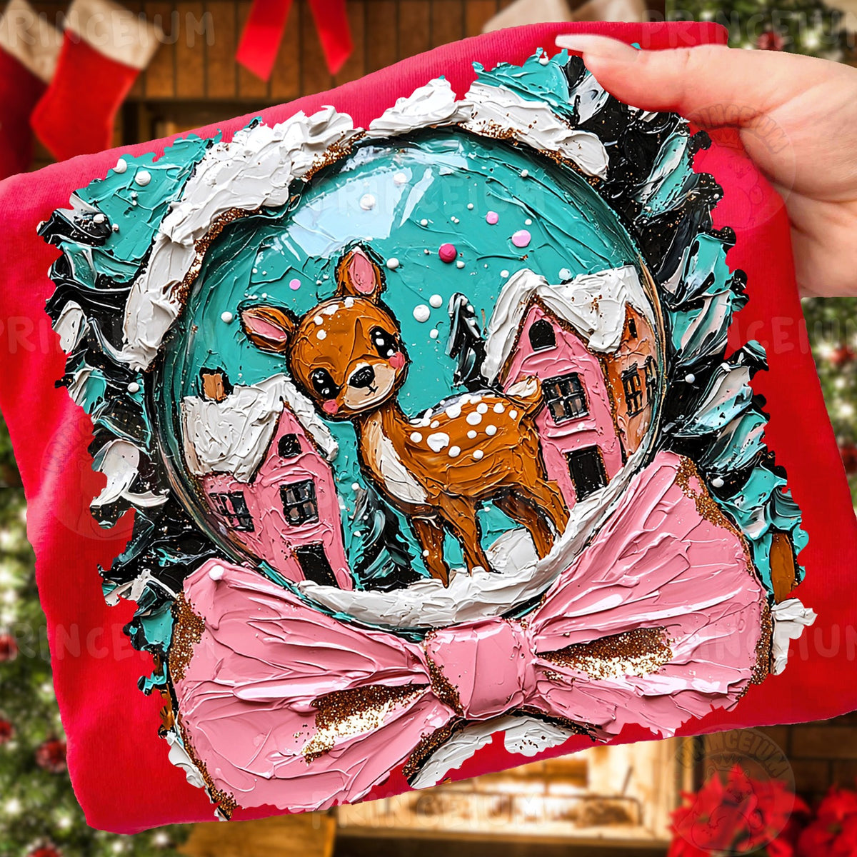 Winter Deer Snow Globe