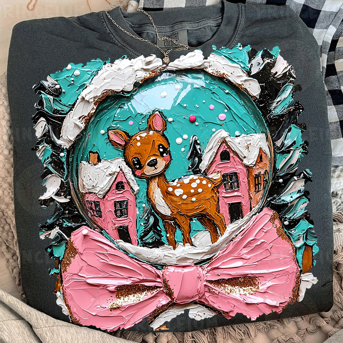Winter Deer Snow Globe