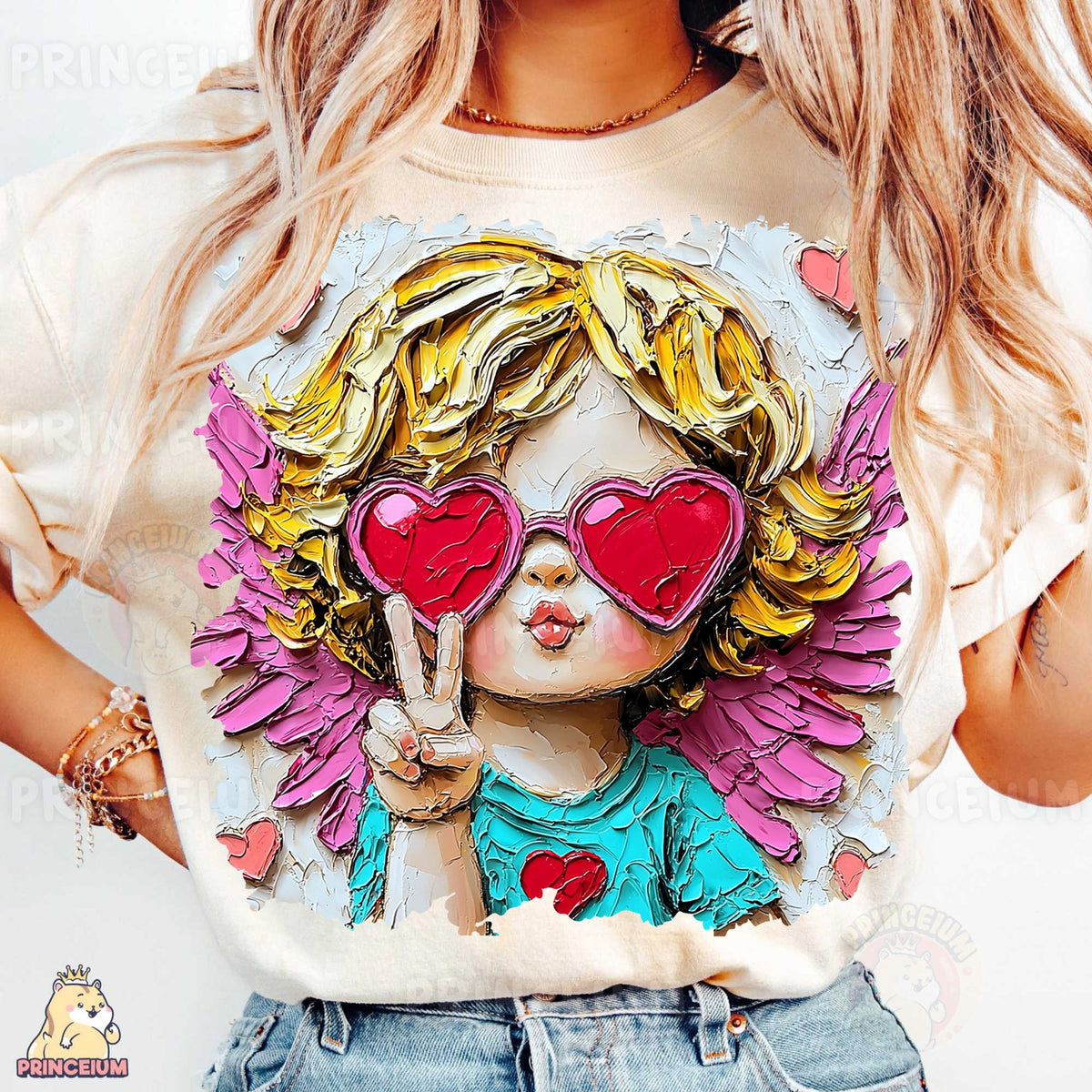Heart Shades Cupid Angel