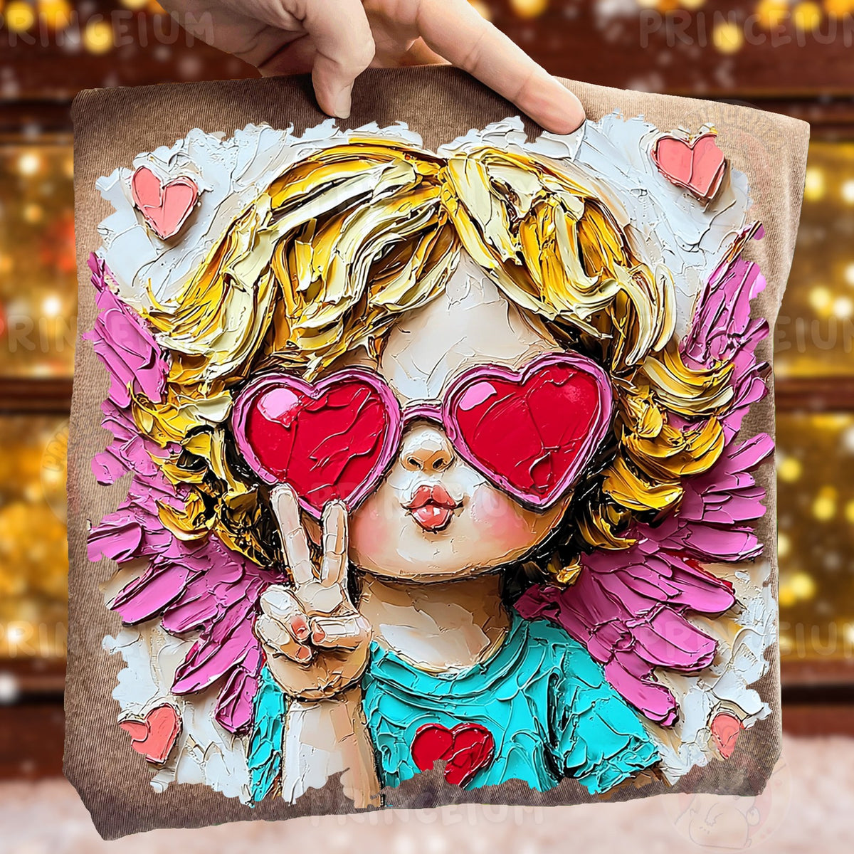 Heart Shades Cupid Angel