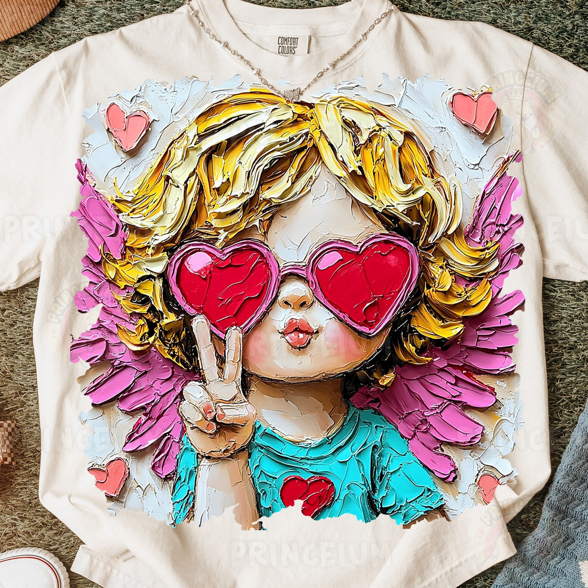 Heart Shades Cupid Angel