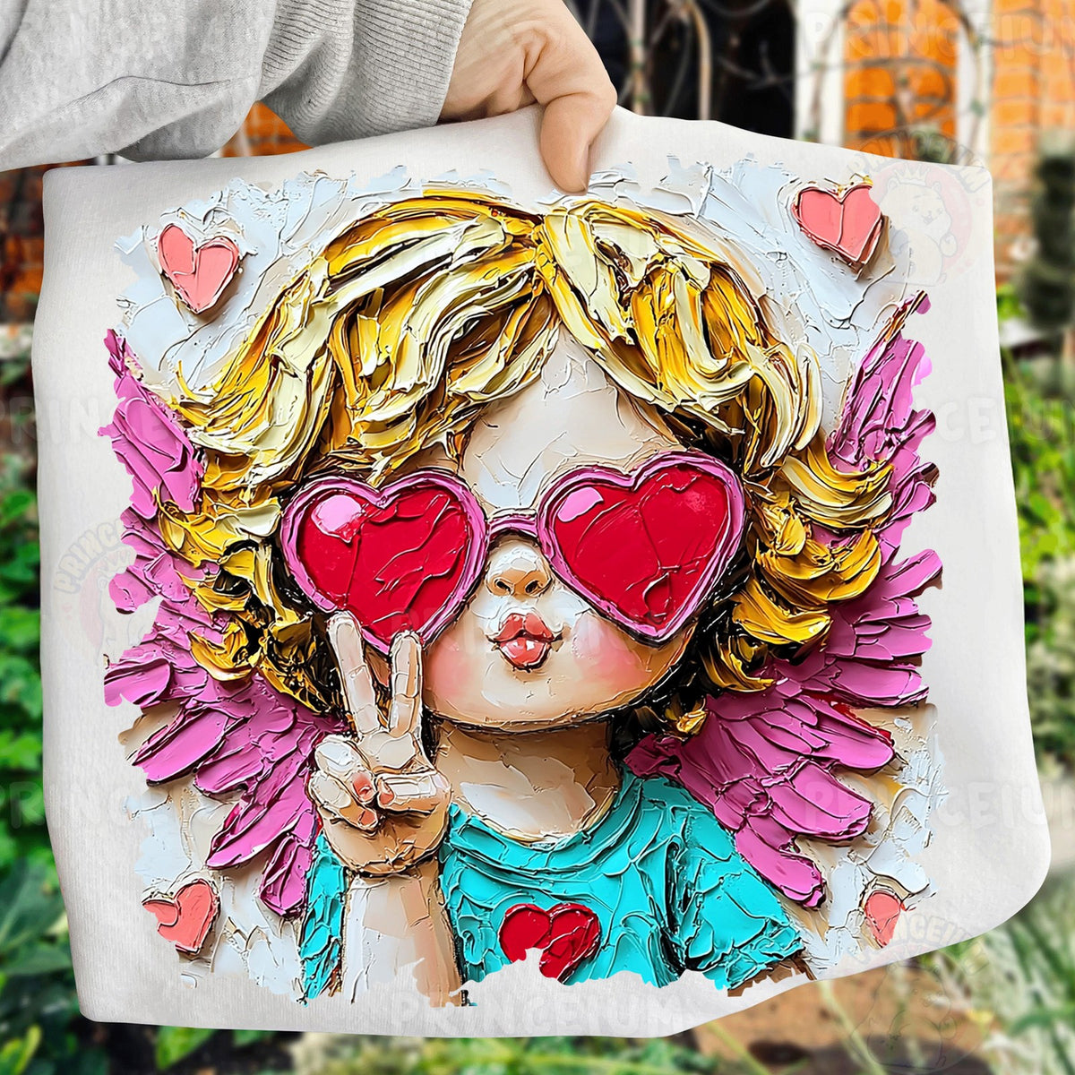 Heart Shades Cupid Angel