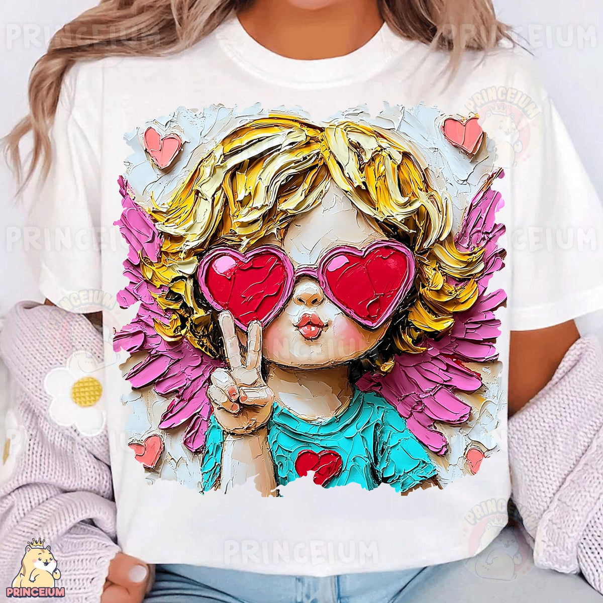 Heart Shades Cupid Angel
