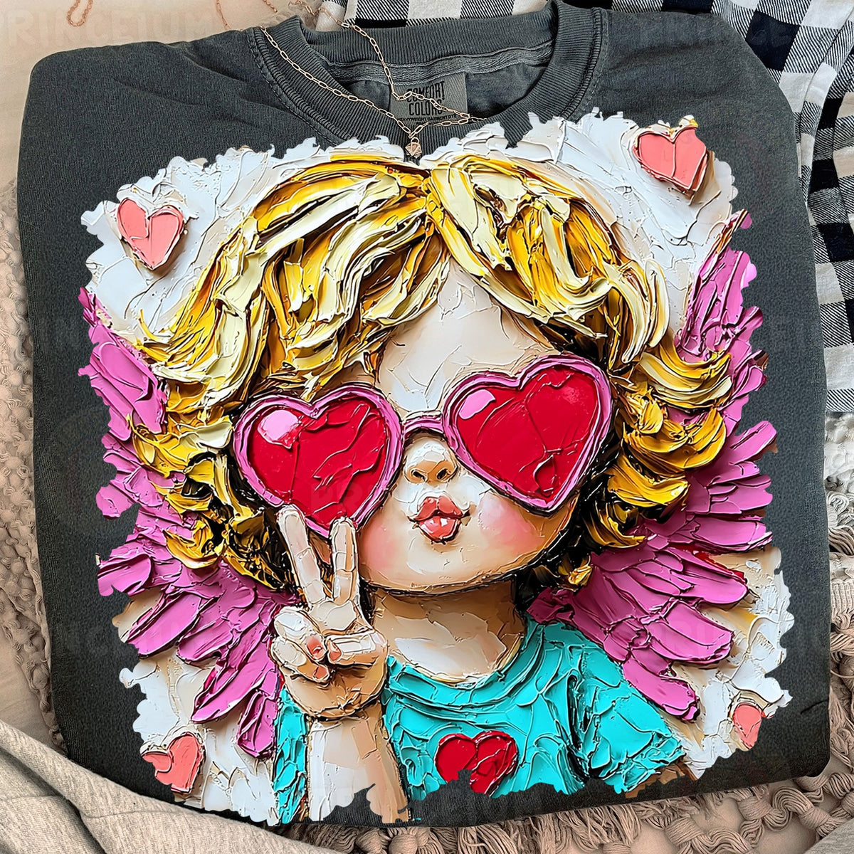 Heart Shades Cupid Angel
