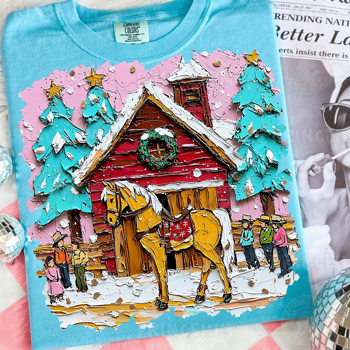 Western Christmas Barn