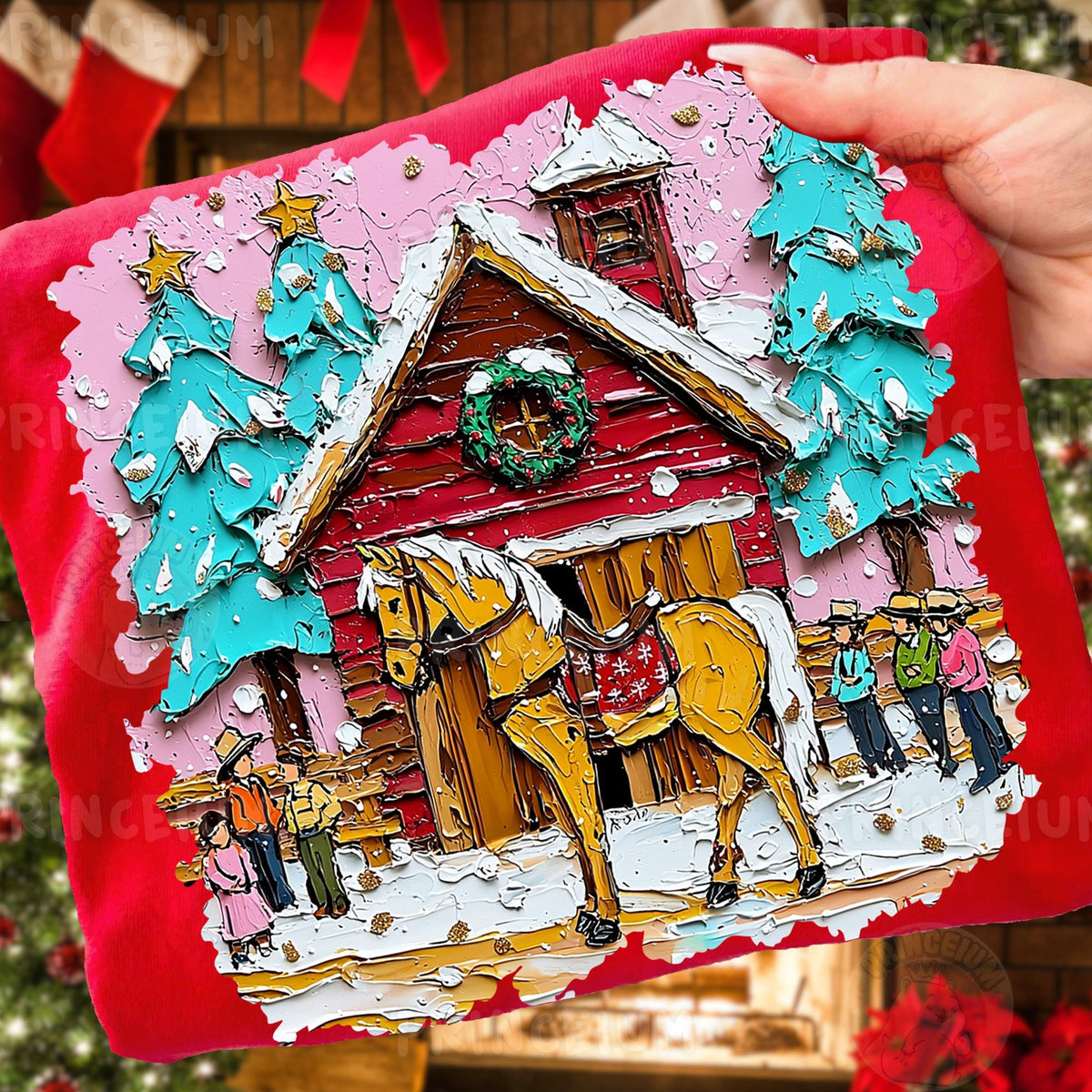 Western Christmas Barn
