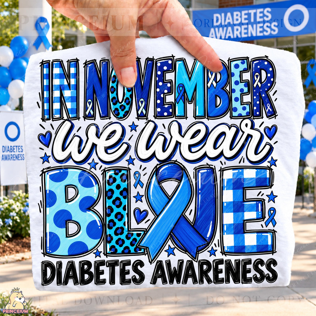 We Wear Blue Diabetes Awareness