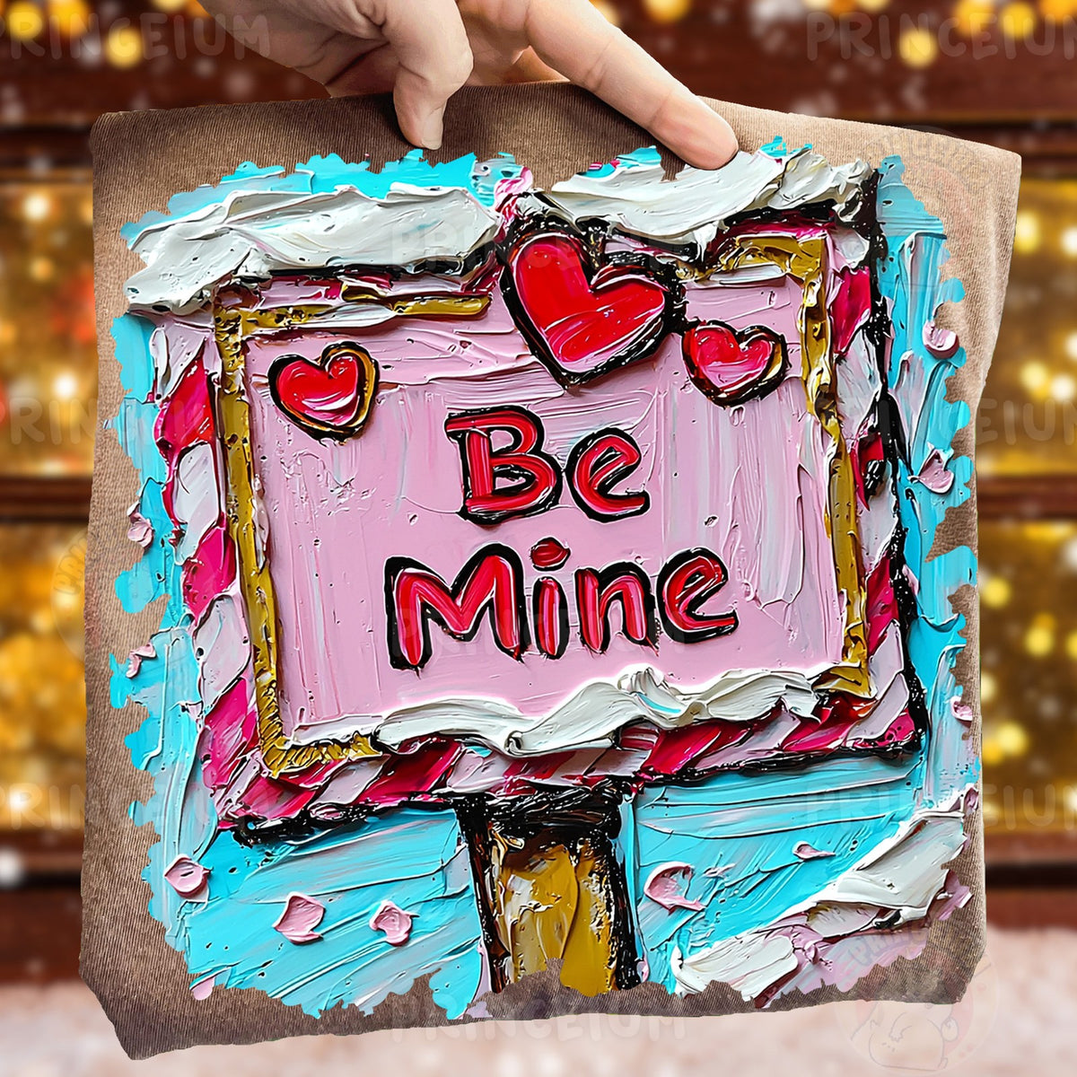 Painted Be Mine Valentine Sign