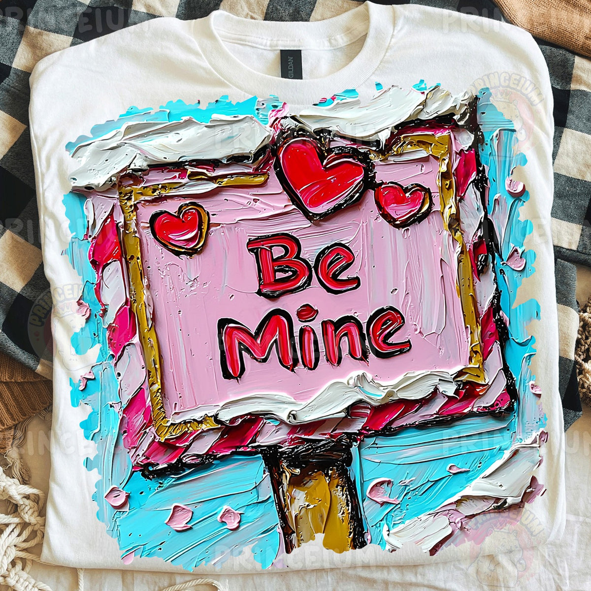 Painted Be Mine Valentine Sign