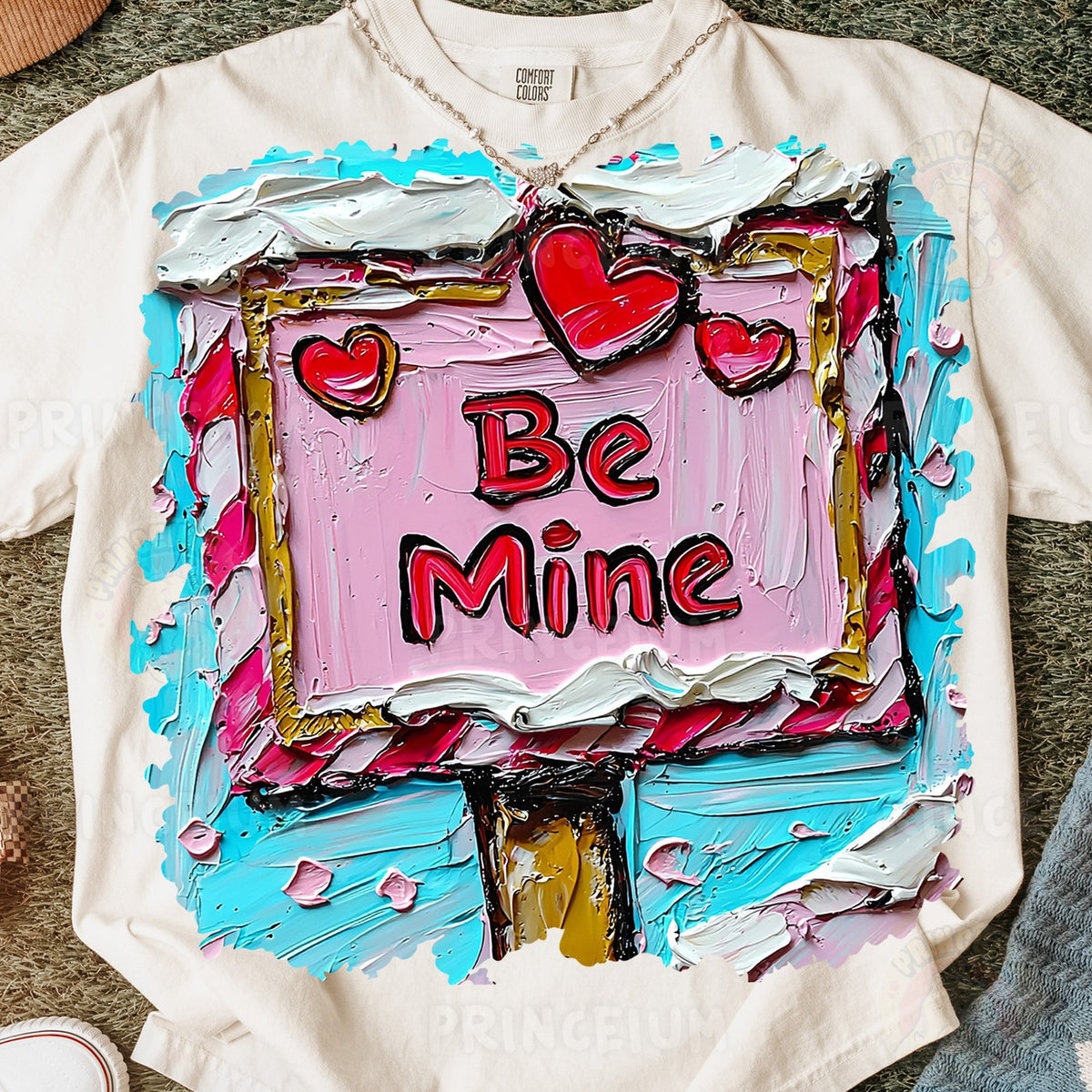 Painted Be Mine Valentine Sign