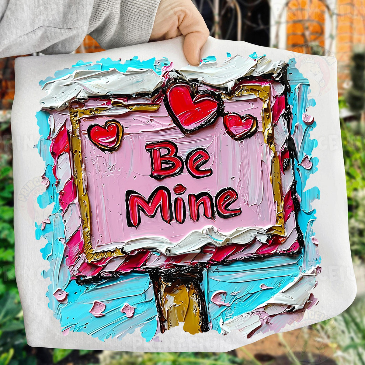 Painted Be Mine Valentine Sign