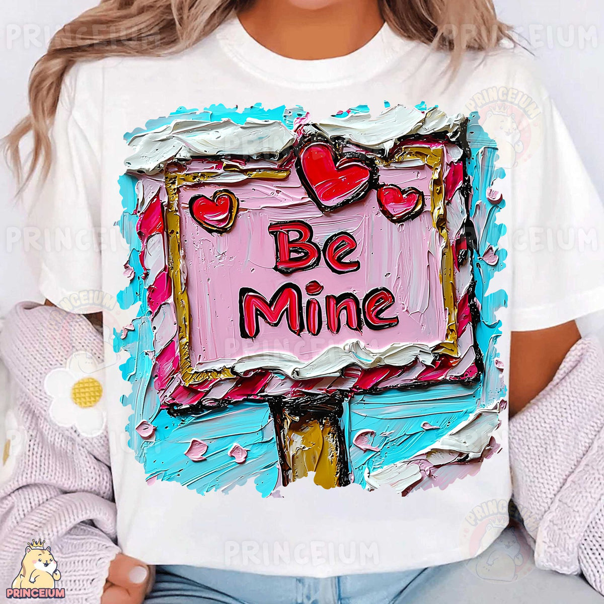 Painted Be Mine Valentine Sign