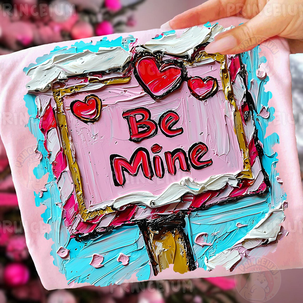 Painted Be Mine Valentine Sign