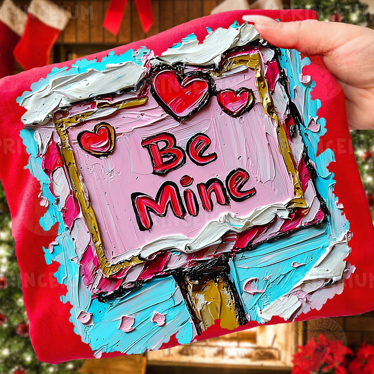Painted Be Mine Valentine Sign