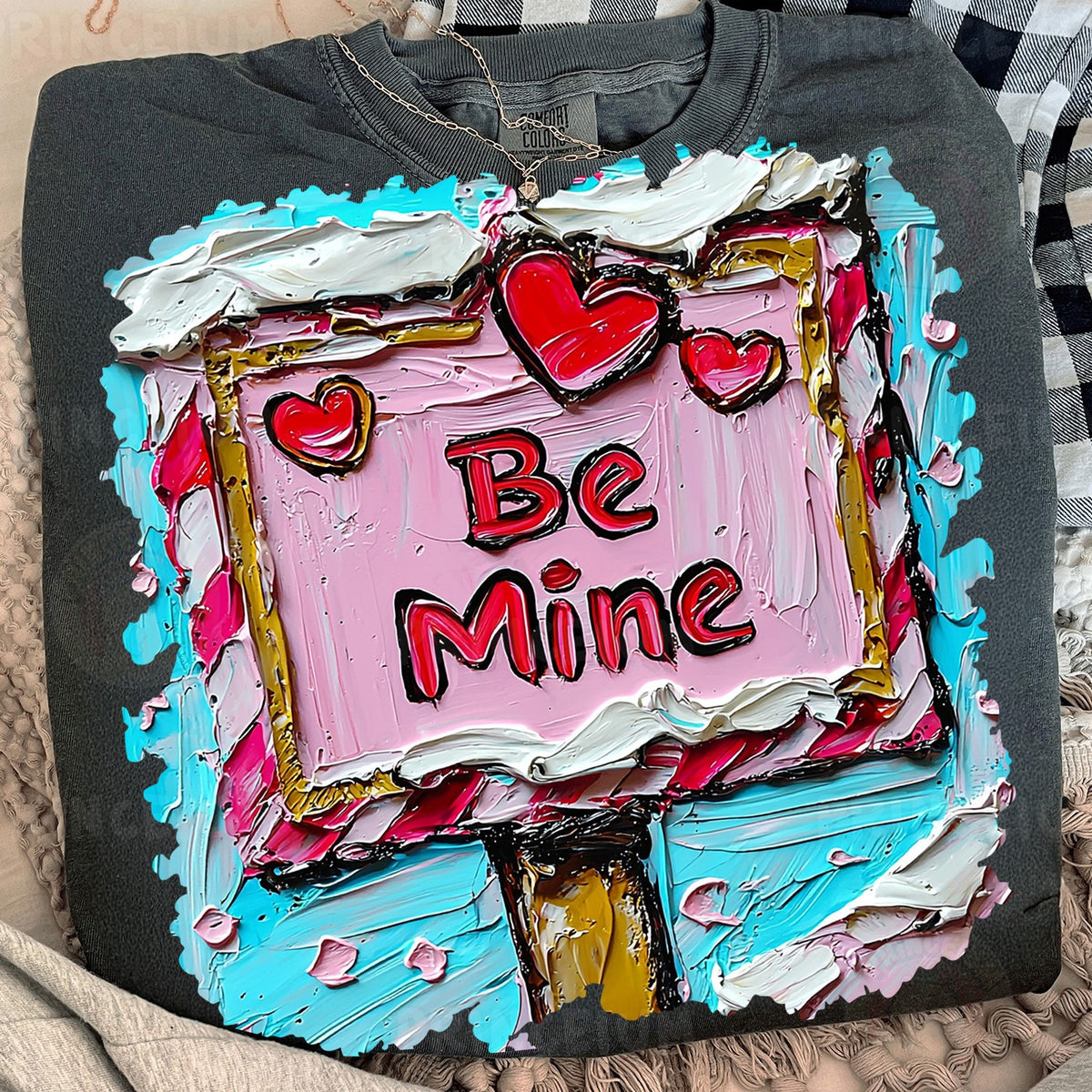 Painted Be Mine Valentine Sign