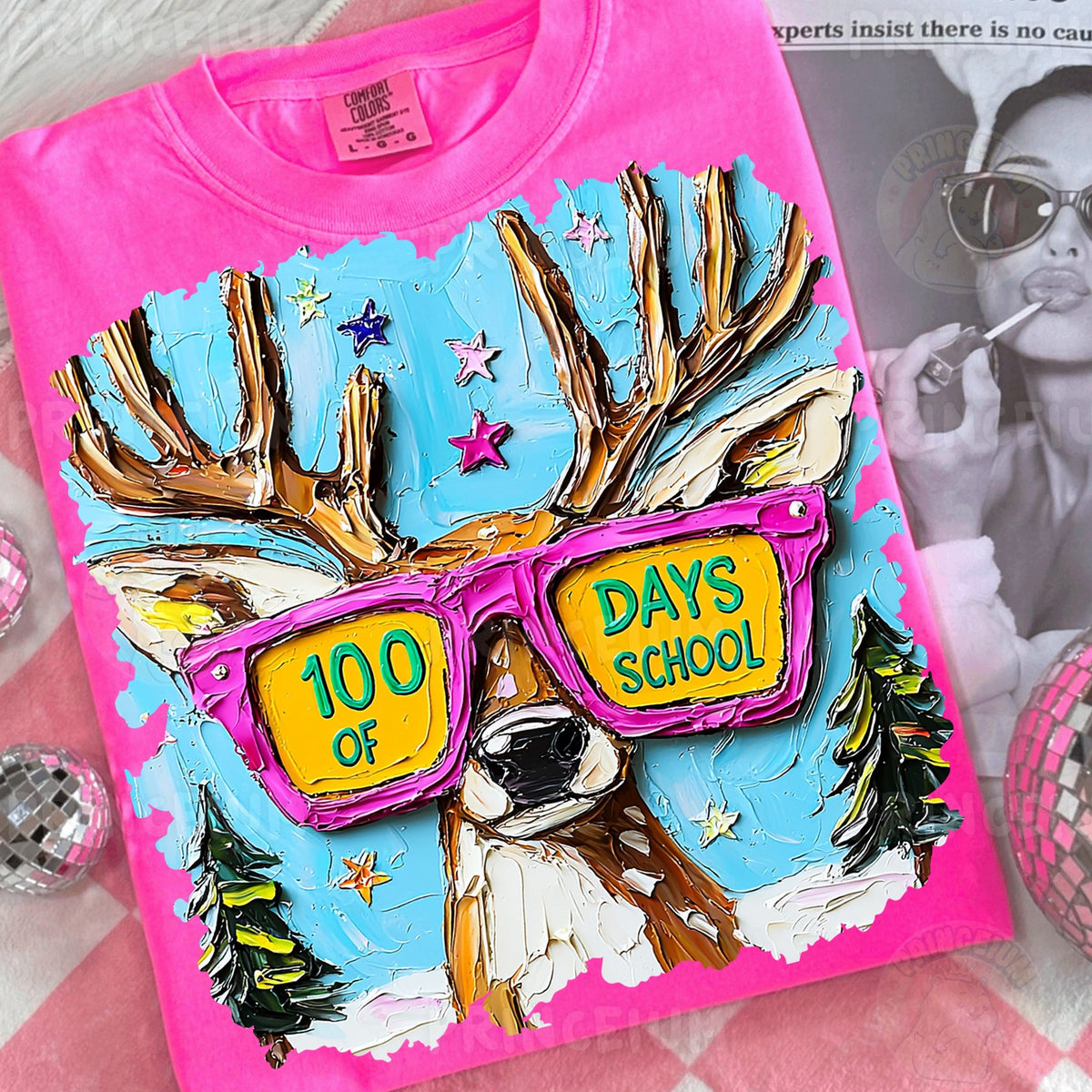100 Days of School Deer