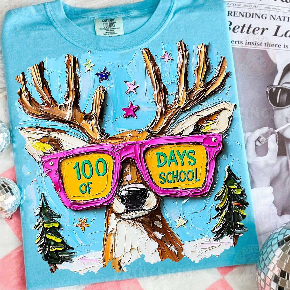 100 Days of School Deer
