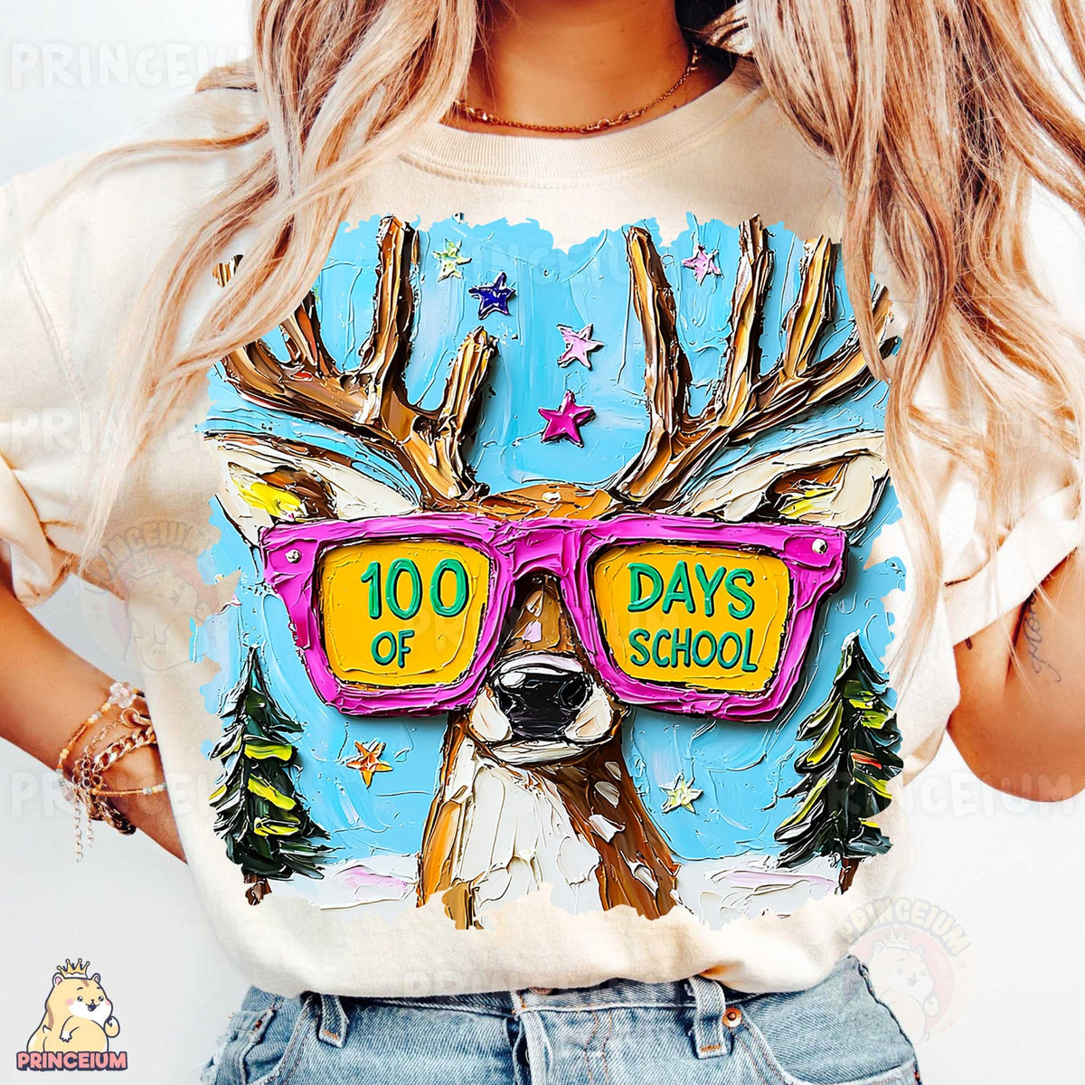 100 Days of School Deer