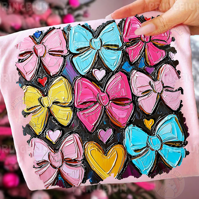 Painted Bows & Hearts