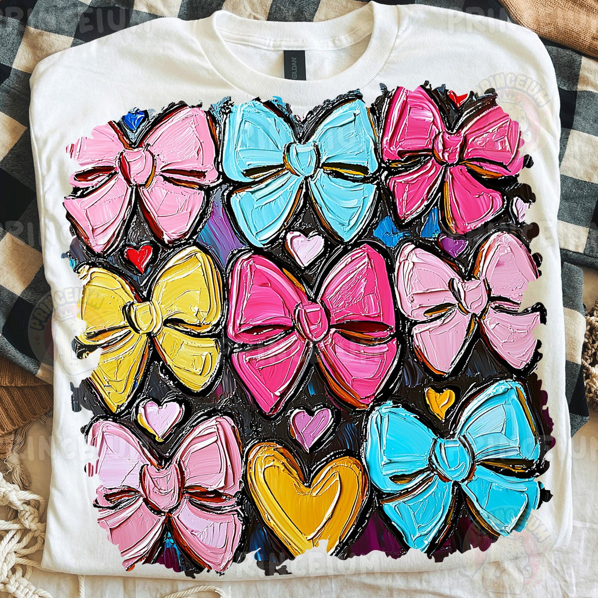 Painted Bows & Hearts