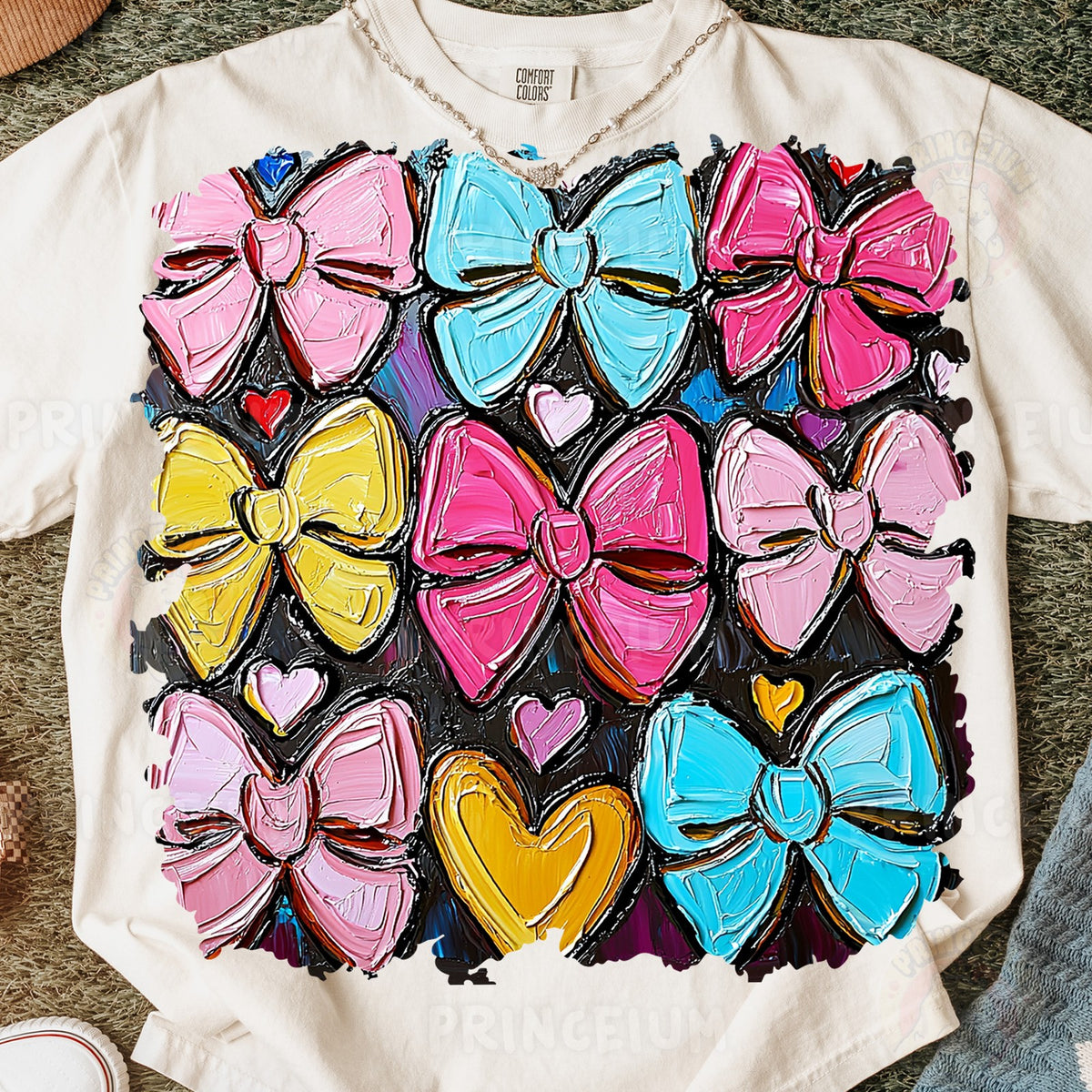 Painted Bows & Hearts