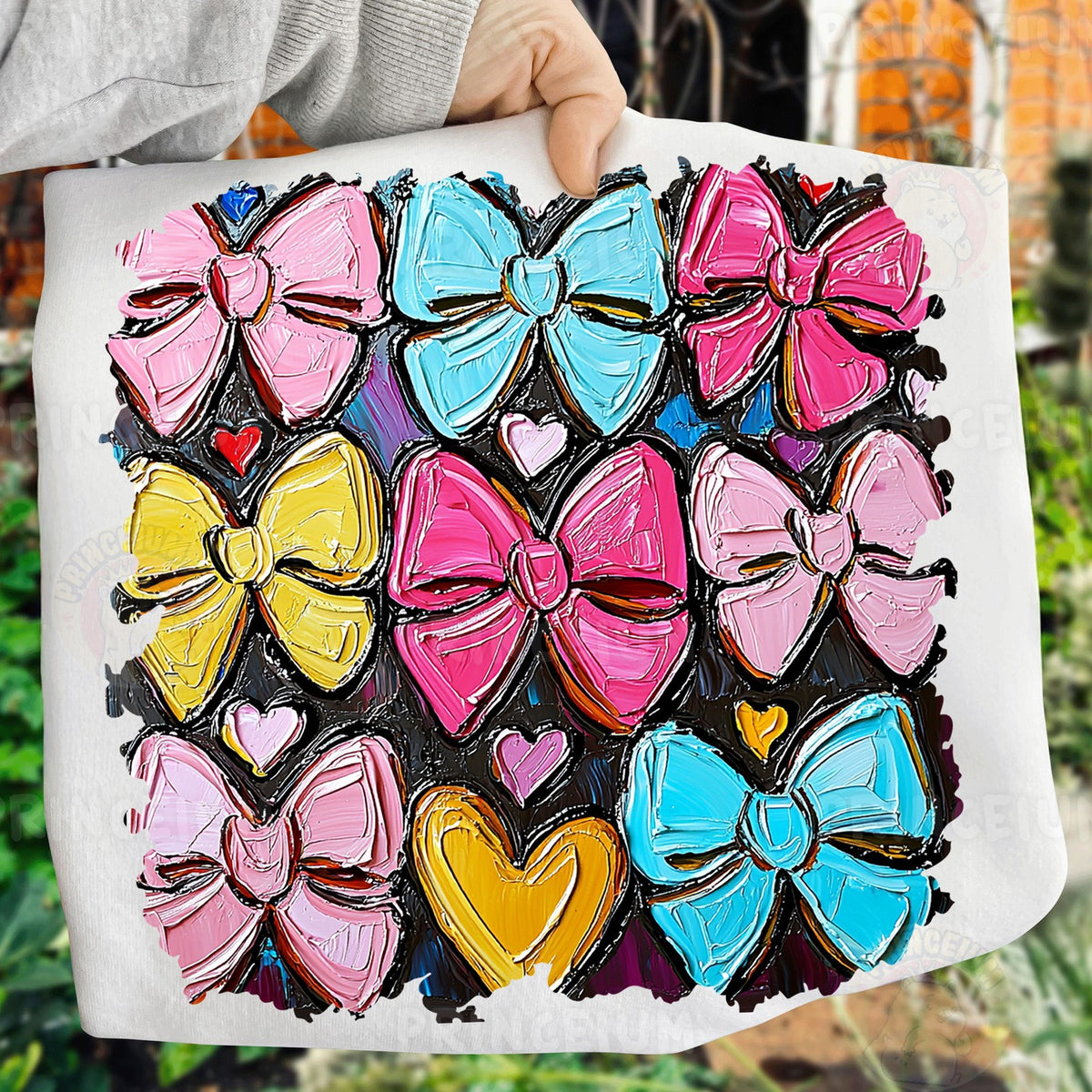Painted Bows & Hearts