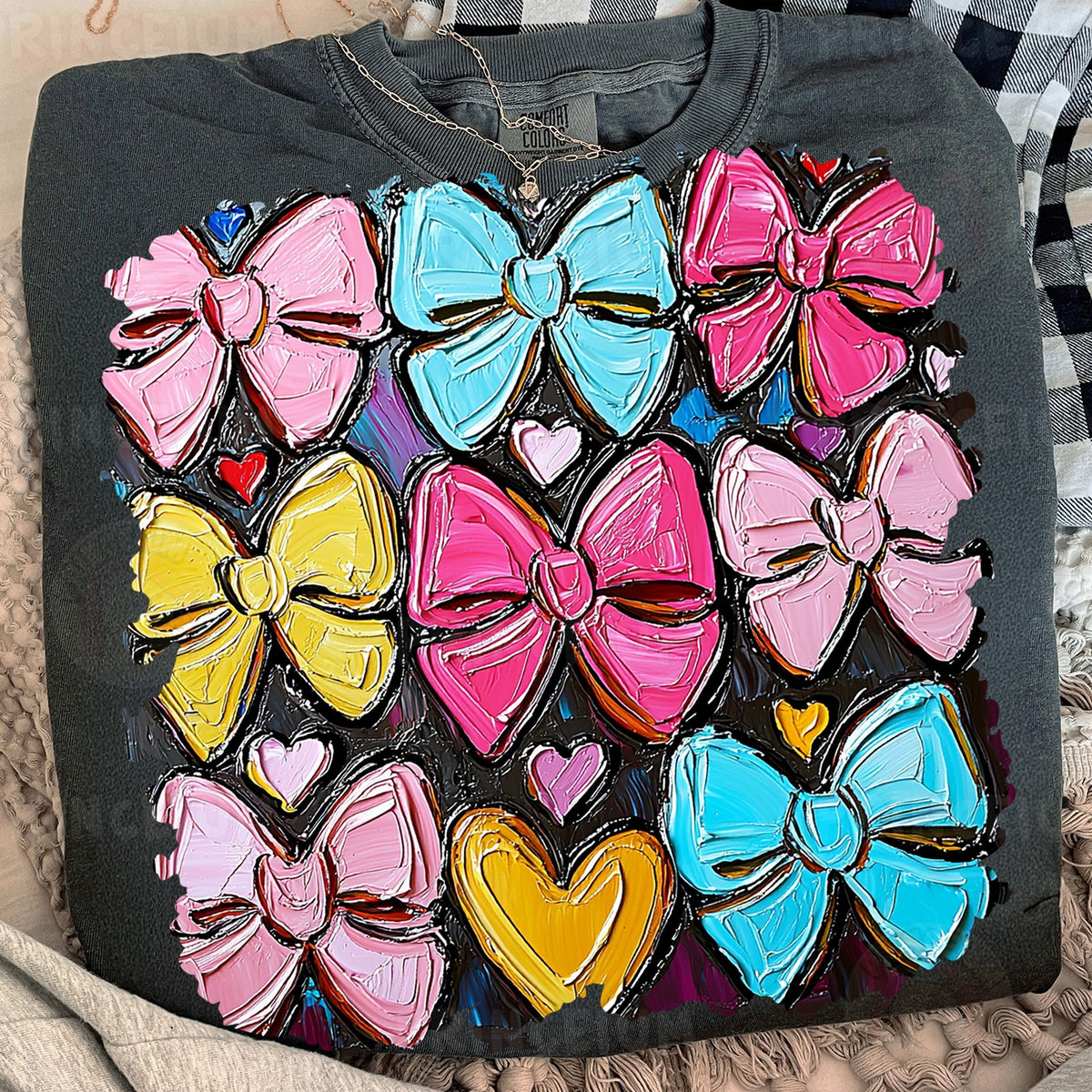 Painted Bows & Hearts