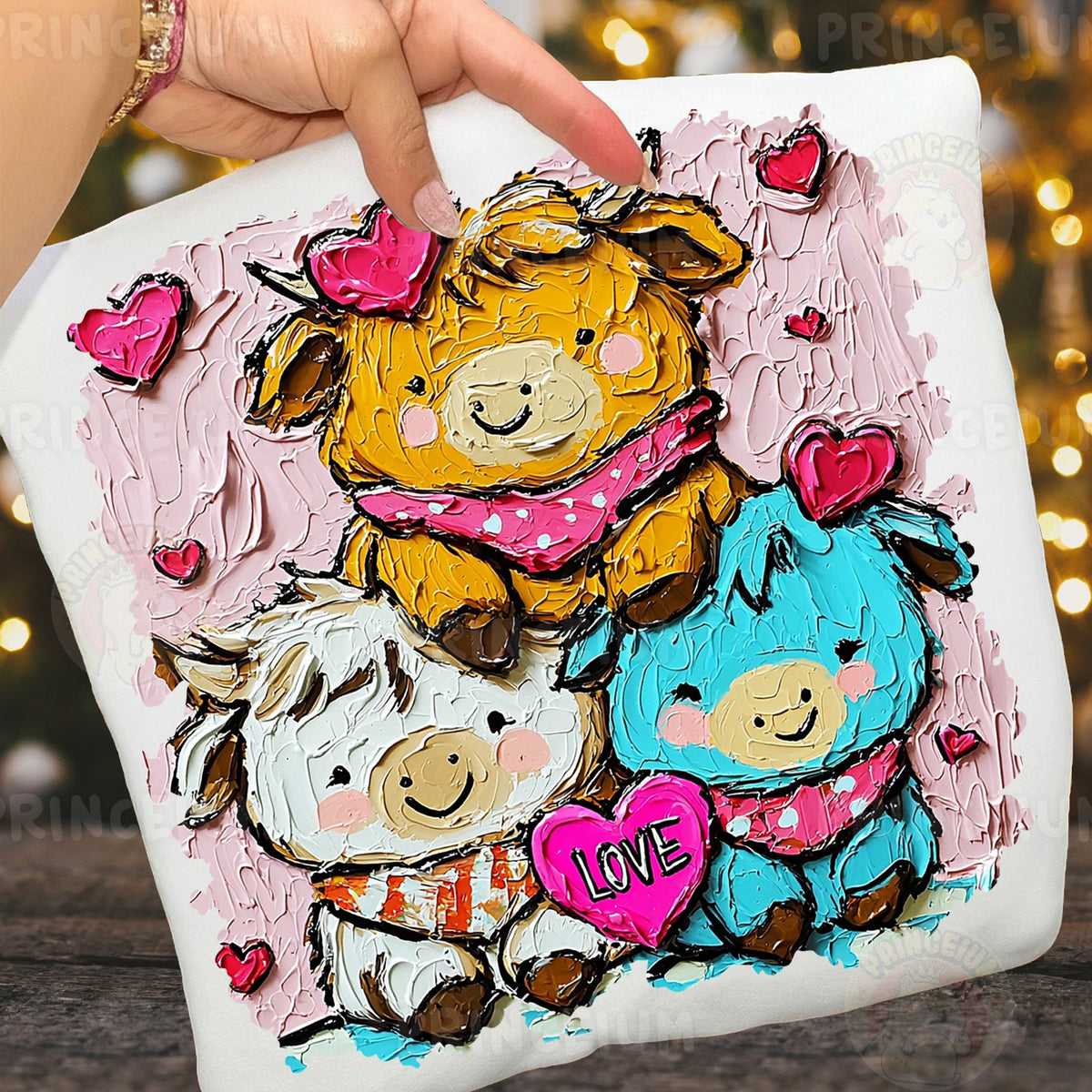 Painted Highland Cow Love