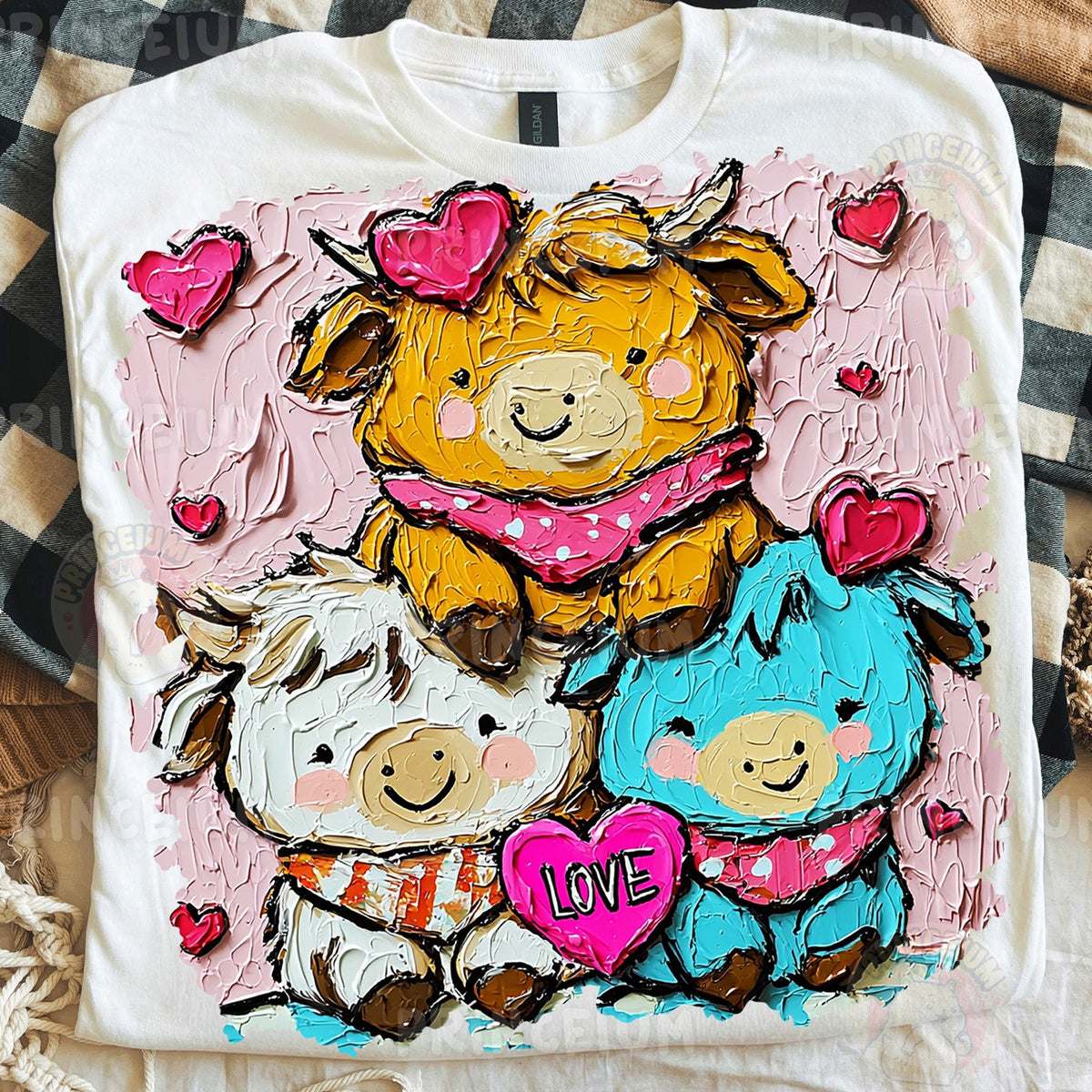 Painted Highland Cow Love