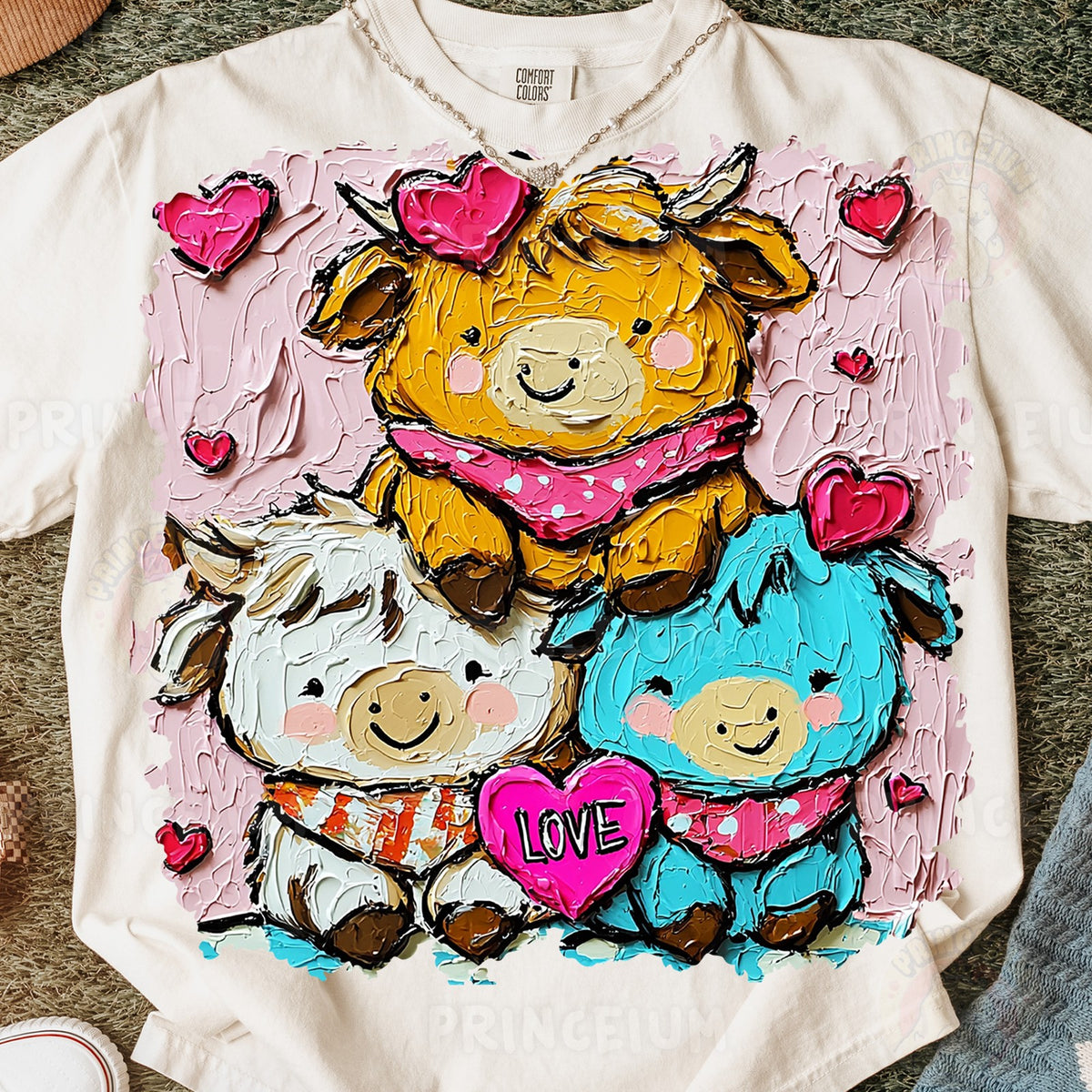 Painted Highland Cow Love