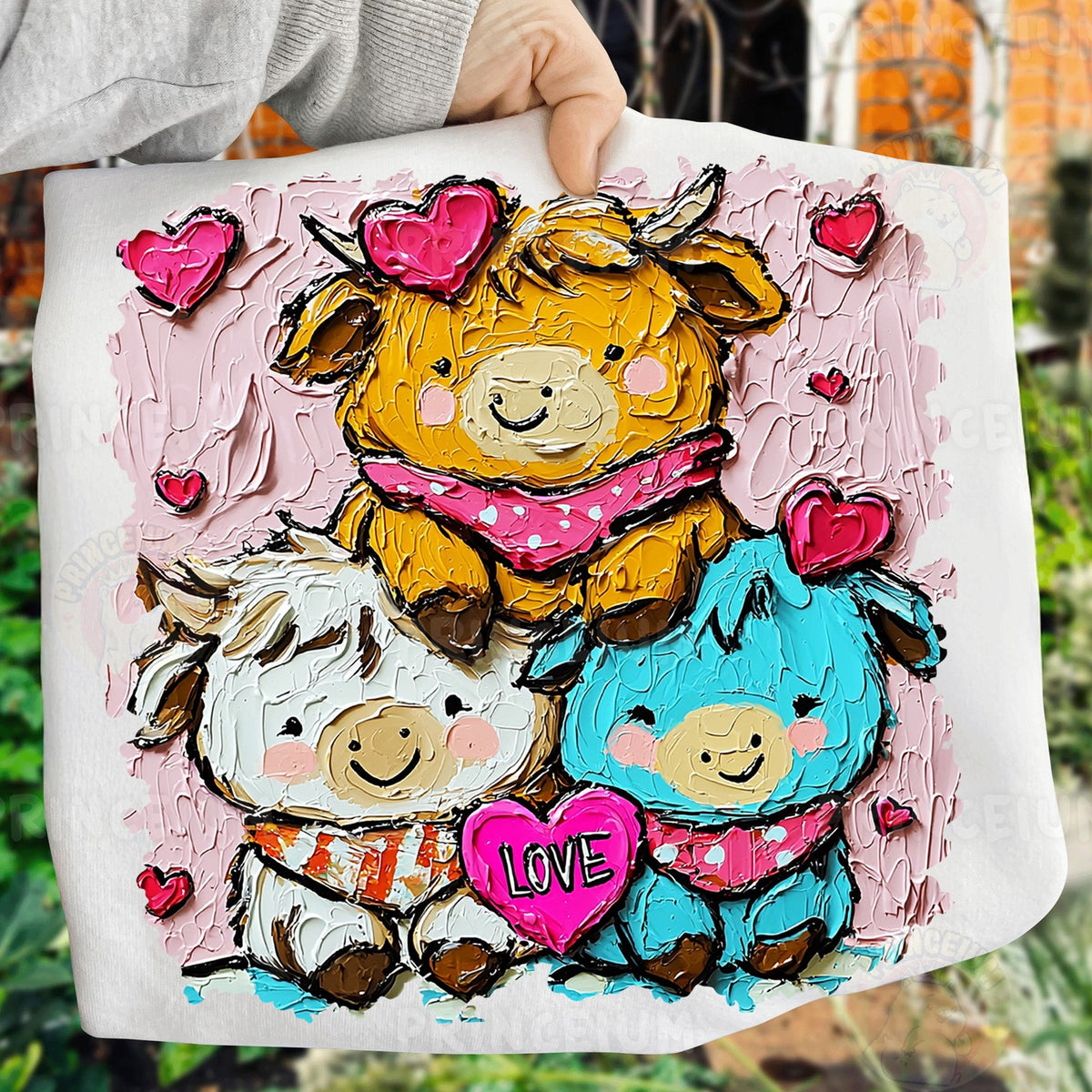 Painted Highland Cow Love
